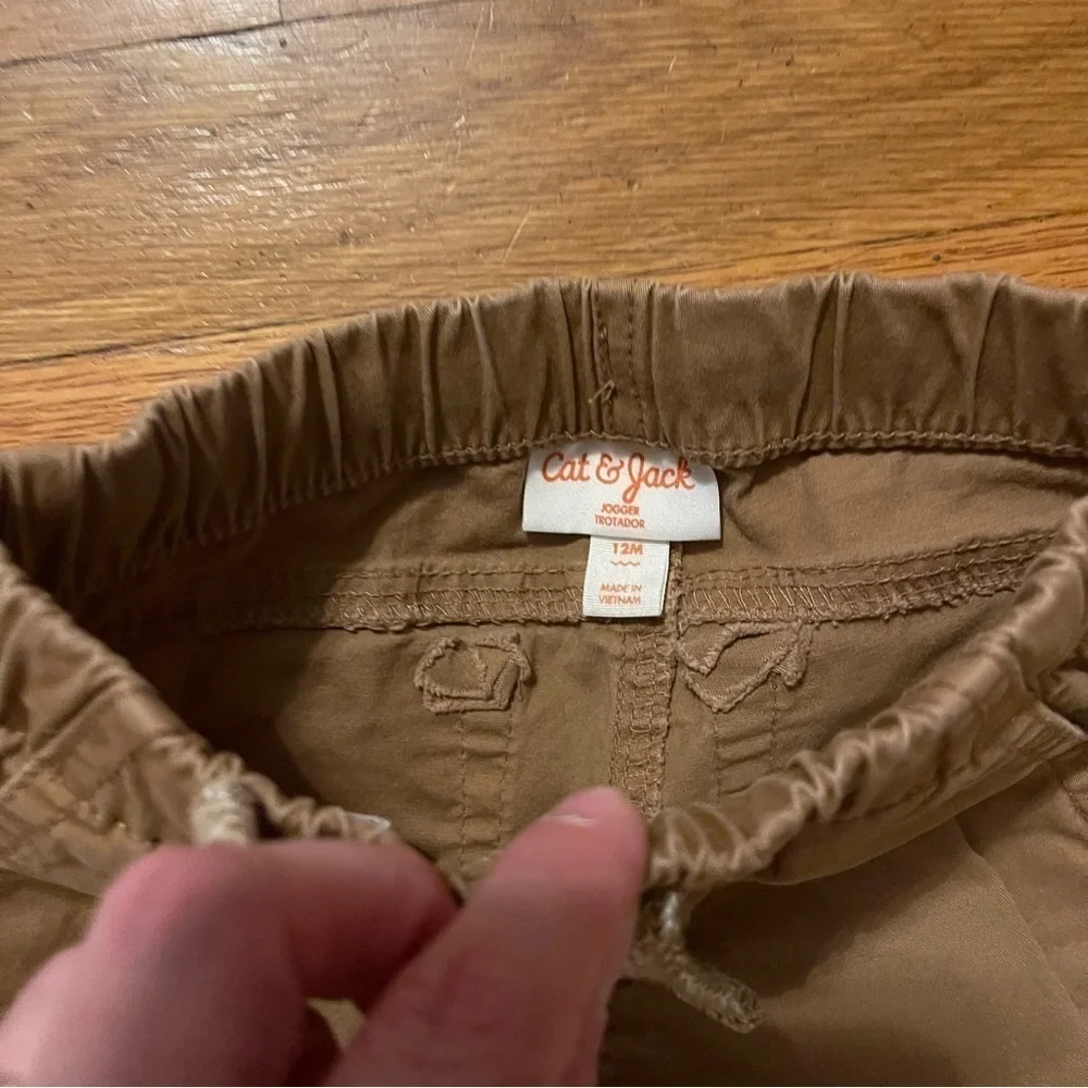 Cat & Jack | Khaki Pull On Joggers | 12 mo